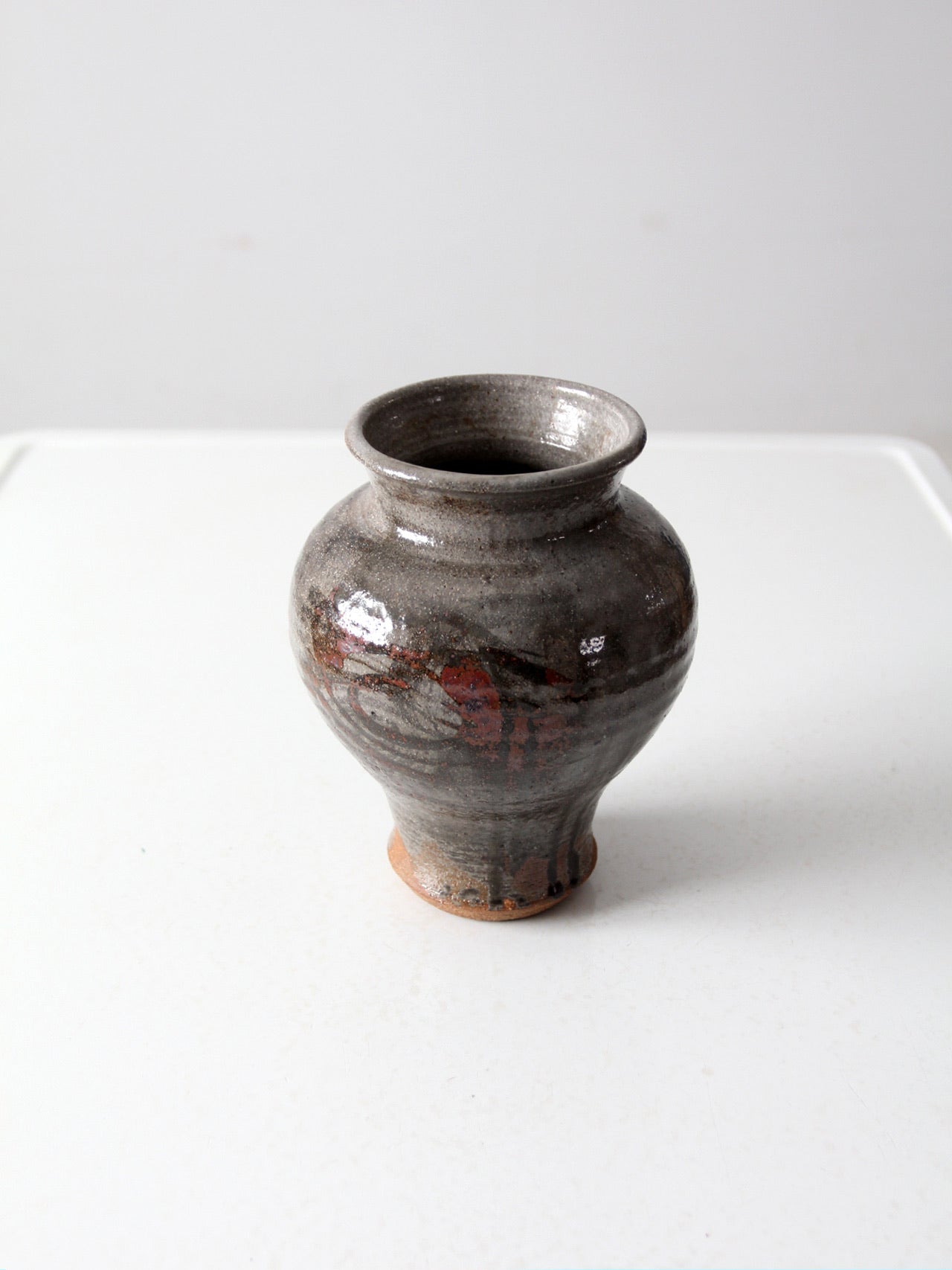 vintage studio pottery vase ca 1975