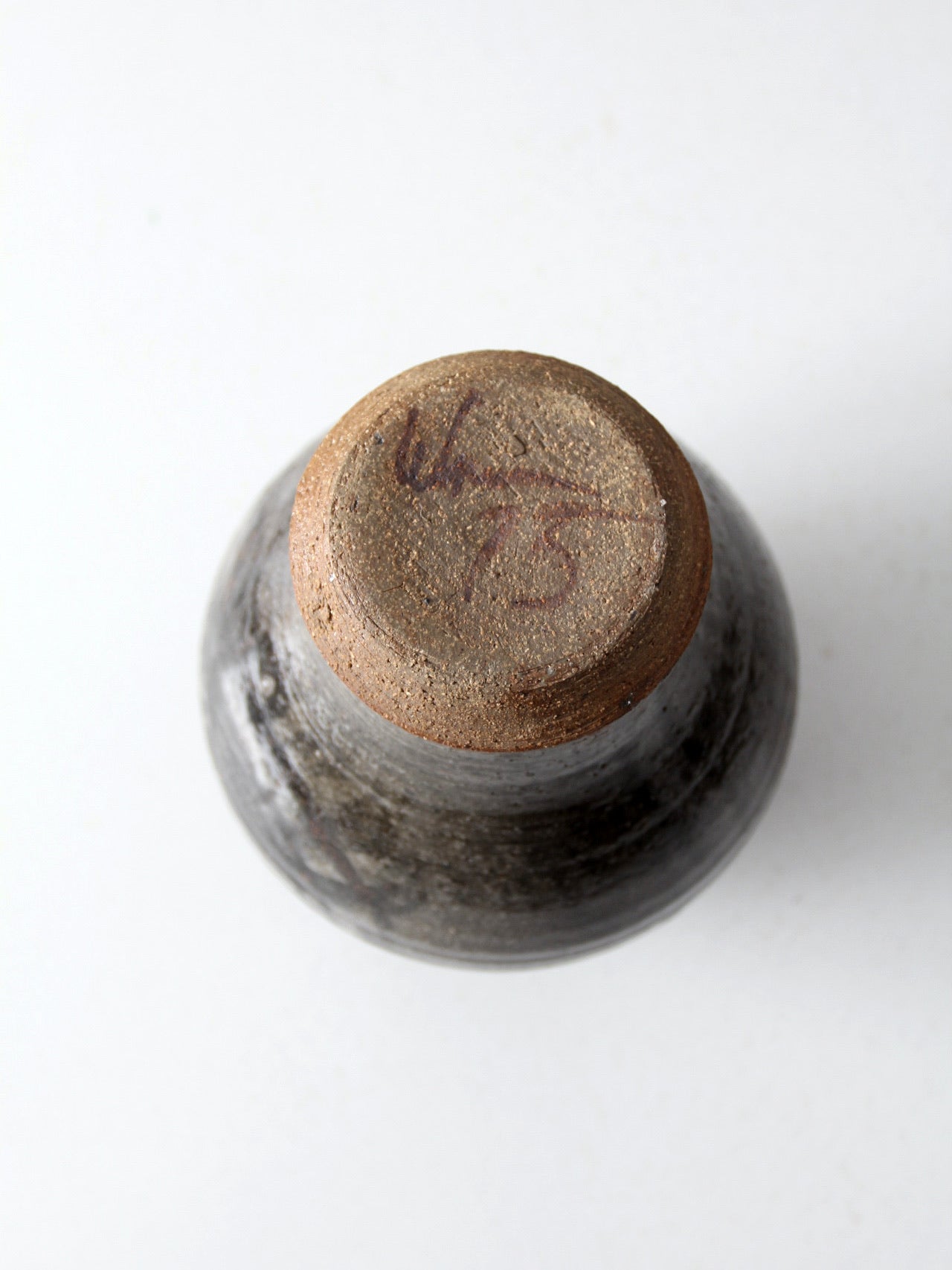 vintage studio pottery vase ca 1975