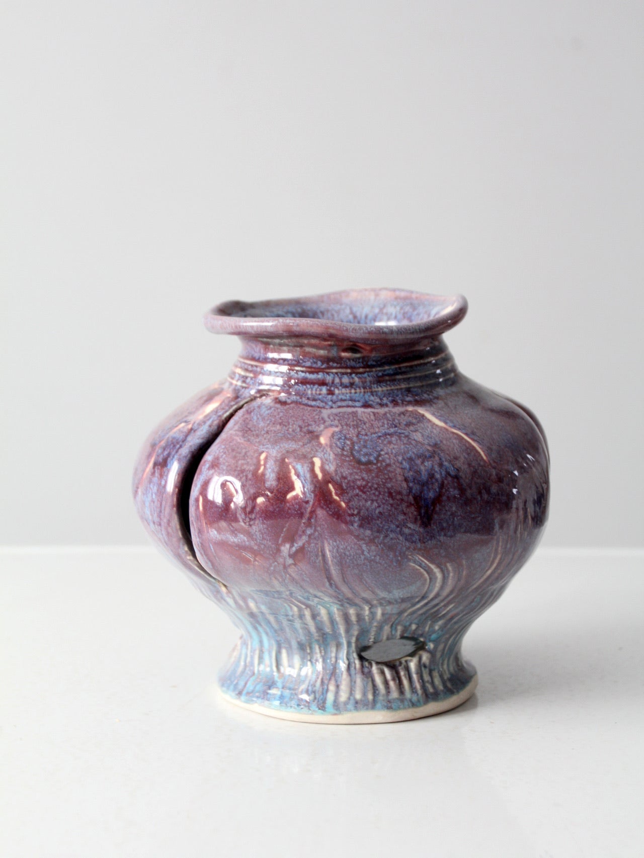 vintage abstract studio pottery vase