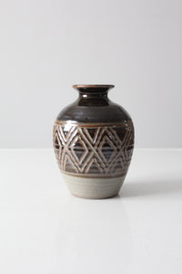 vintage studio pottery vase
