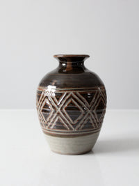 vintage studio pottery vase