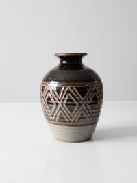 vintage studio pottery vase
