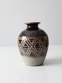 vintage studio pottery vase