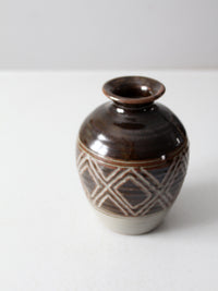 vintage studio pottery vase