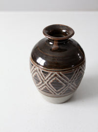 vintage studio pottery vase