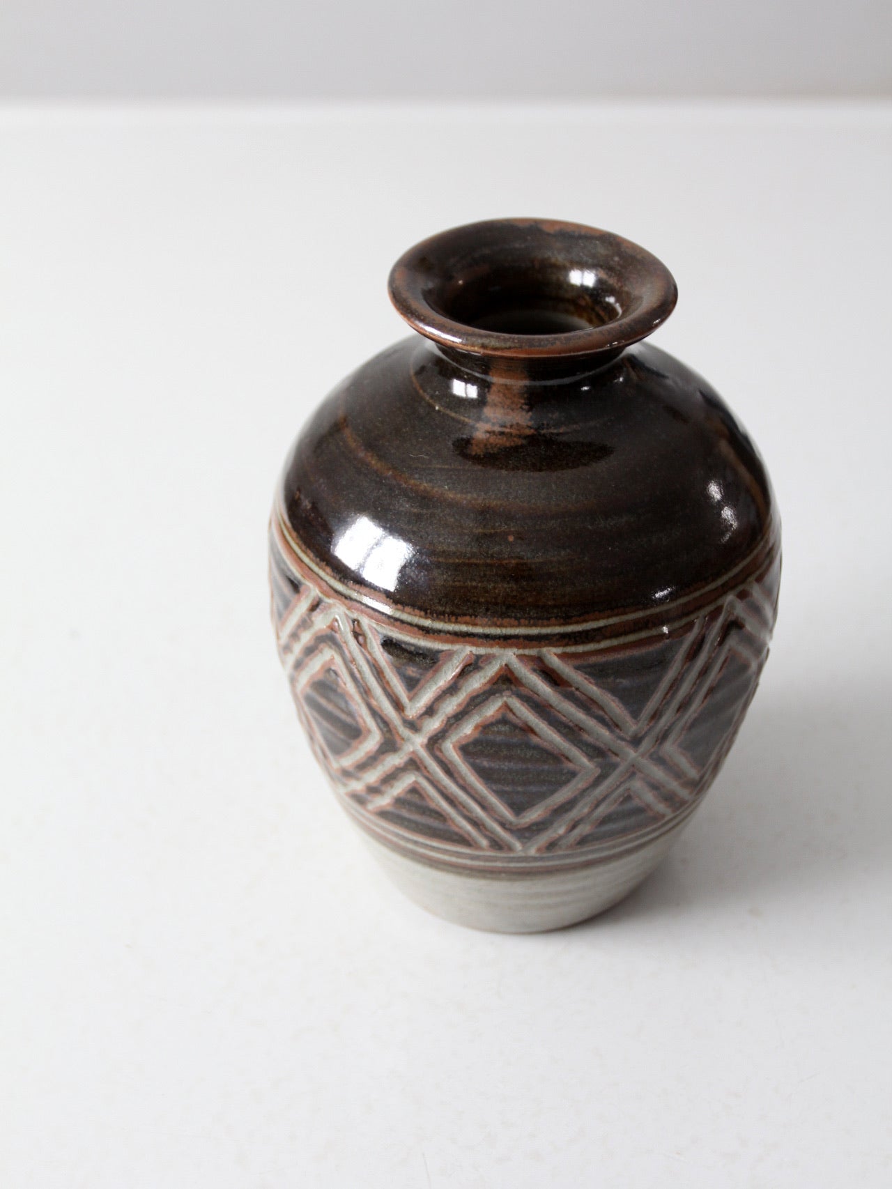 vintage studio pottery vase
