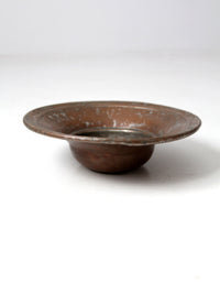 antique copper bowl