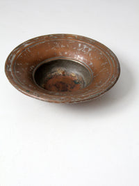 antique copper bowl
