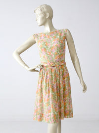 vintage 60s floral dress