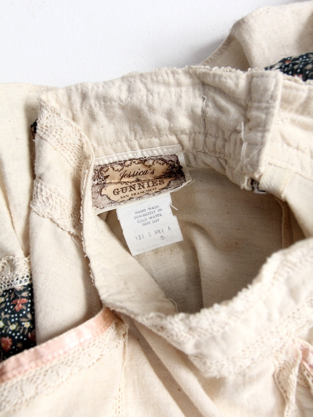 vintage Jessica's Gunnies label