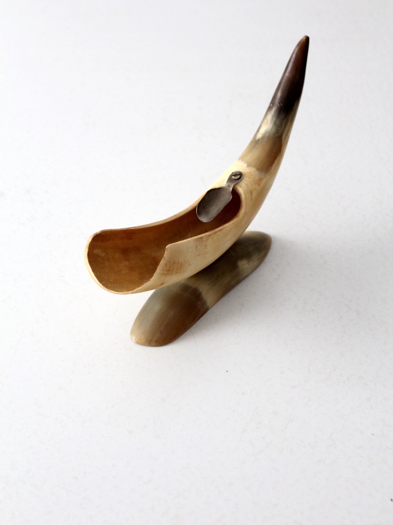 vintage horn ashtray