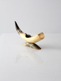 vintage horn ashtray