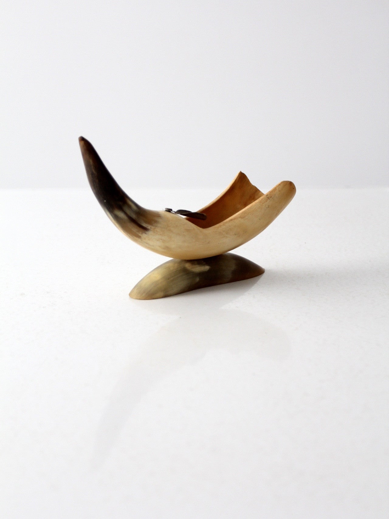 vintage horn ashtray