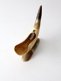 vintage horn ashtray