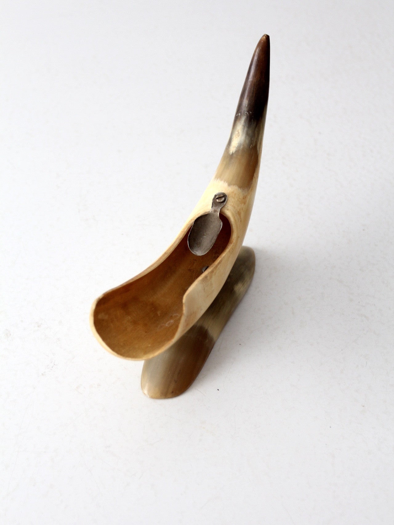 vintage horn ashtray