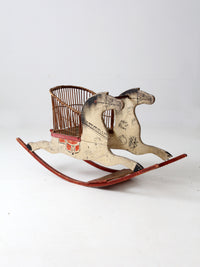 antique rocking horse chair