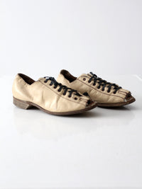 vintage Hyde bowling shoes with custom open toes