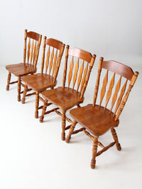 vintage oak dining chairs set of 4