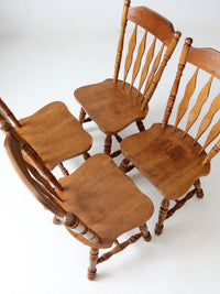 vintage oak dining chairs set of 4