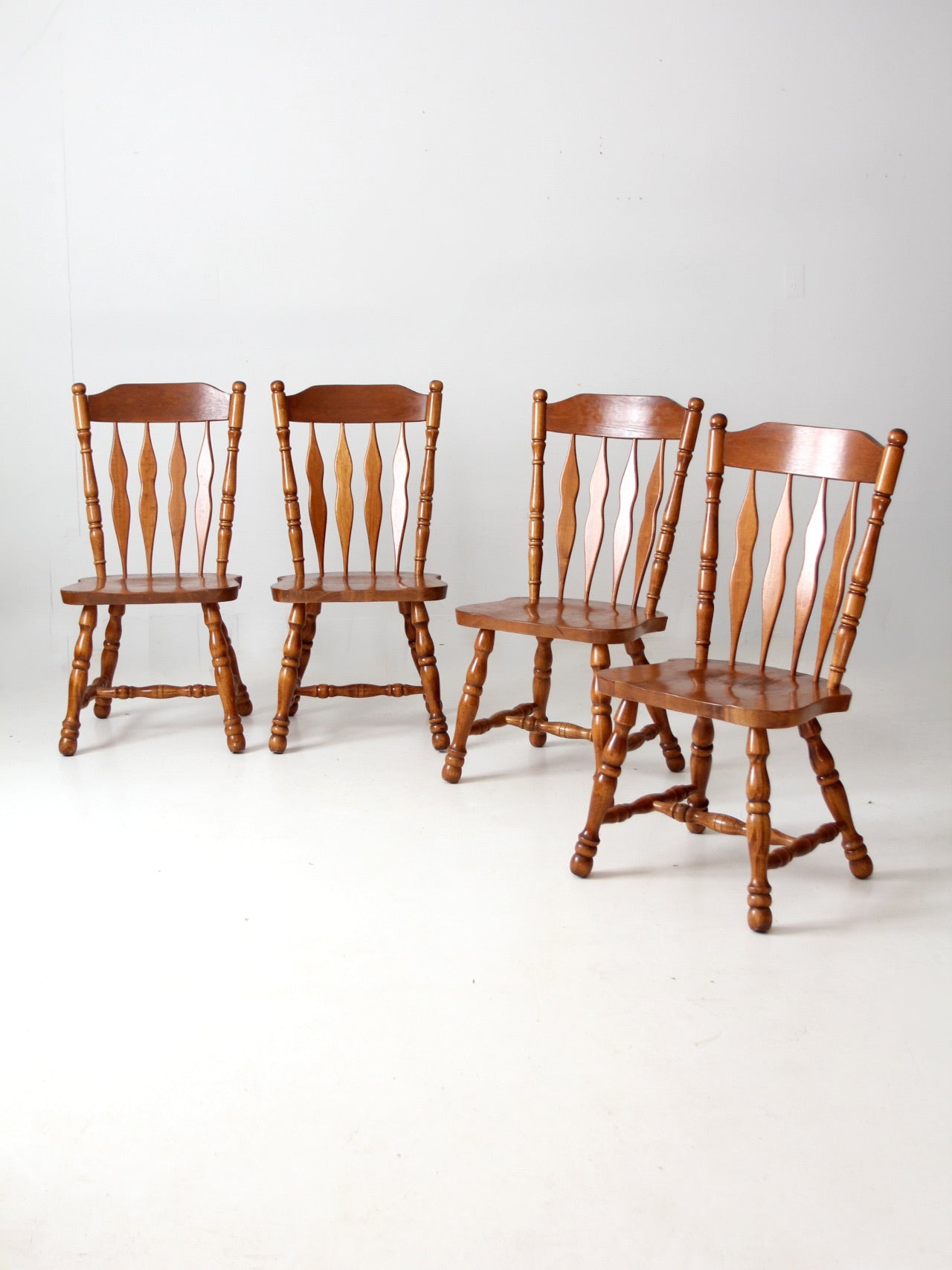 vintage oak dining chairs set of 4