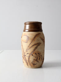 vintage Rinquist studio pottery vase