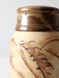 vintage Rinquist studio pottery vase