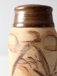 vintage Rinquist studio pottery vase
