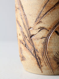 vintage Rinquist studio pottery vase