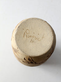 vintage Rinquist studio pottery vase