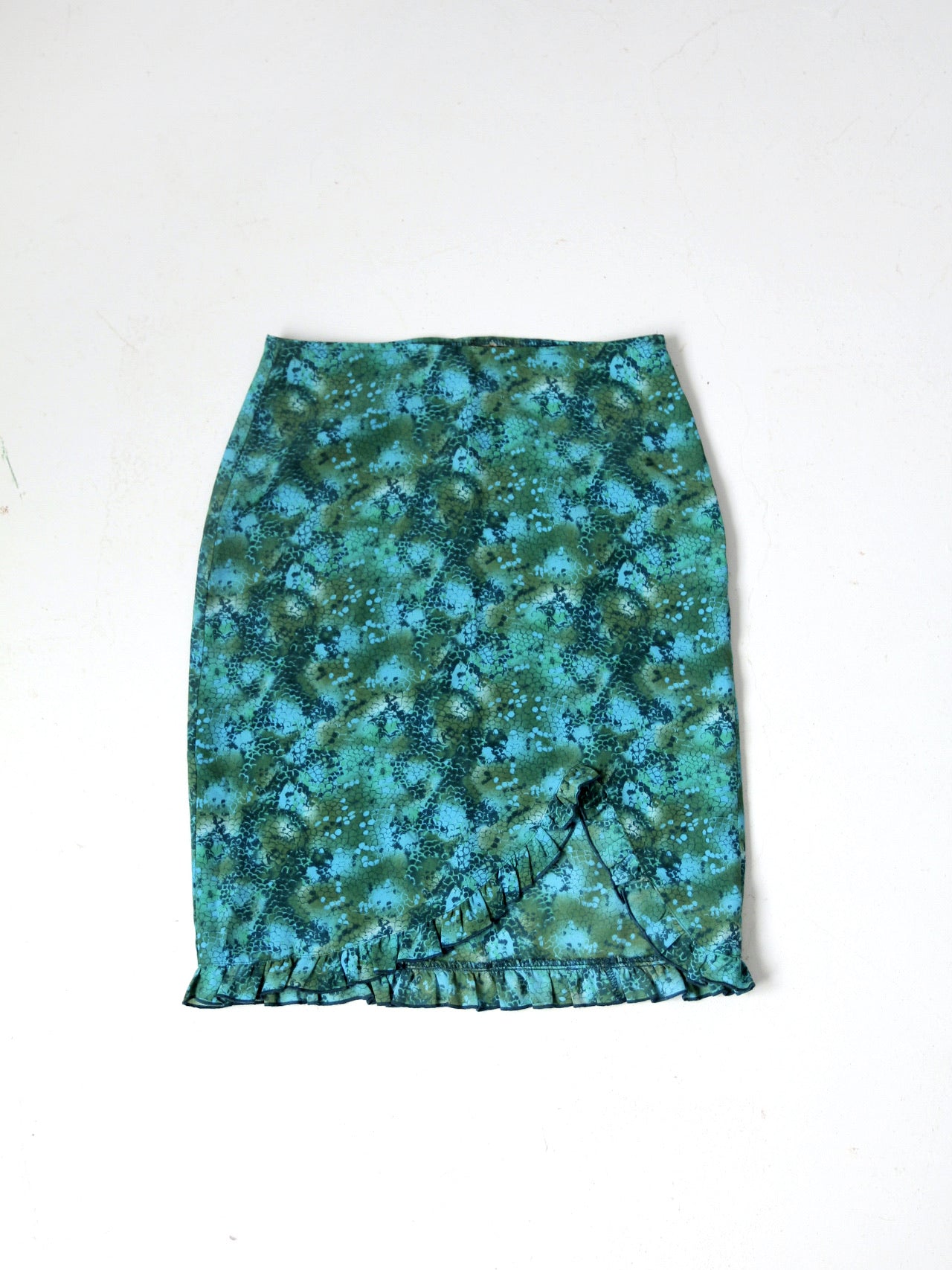 vintage 80s abstract print skirt