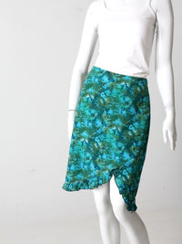 vintage 80s abstract print skirt