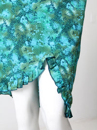 vintage 80s abstract print skirt