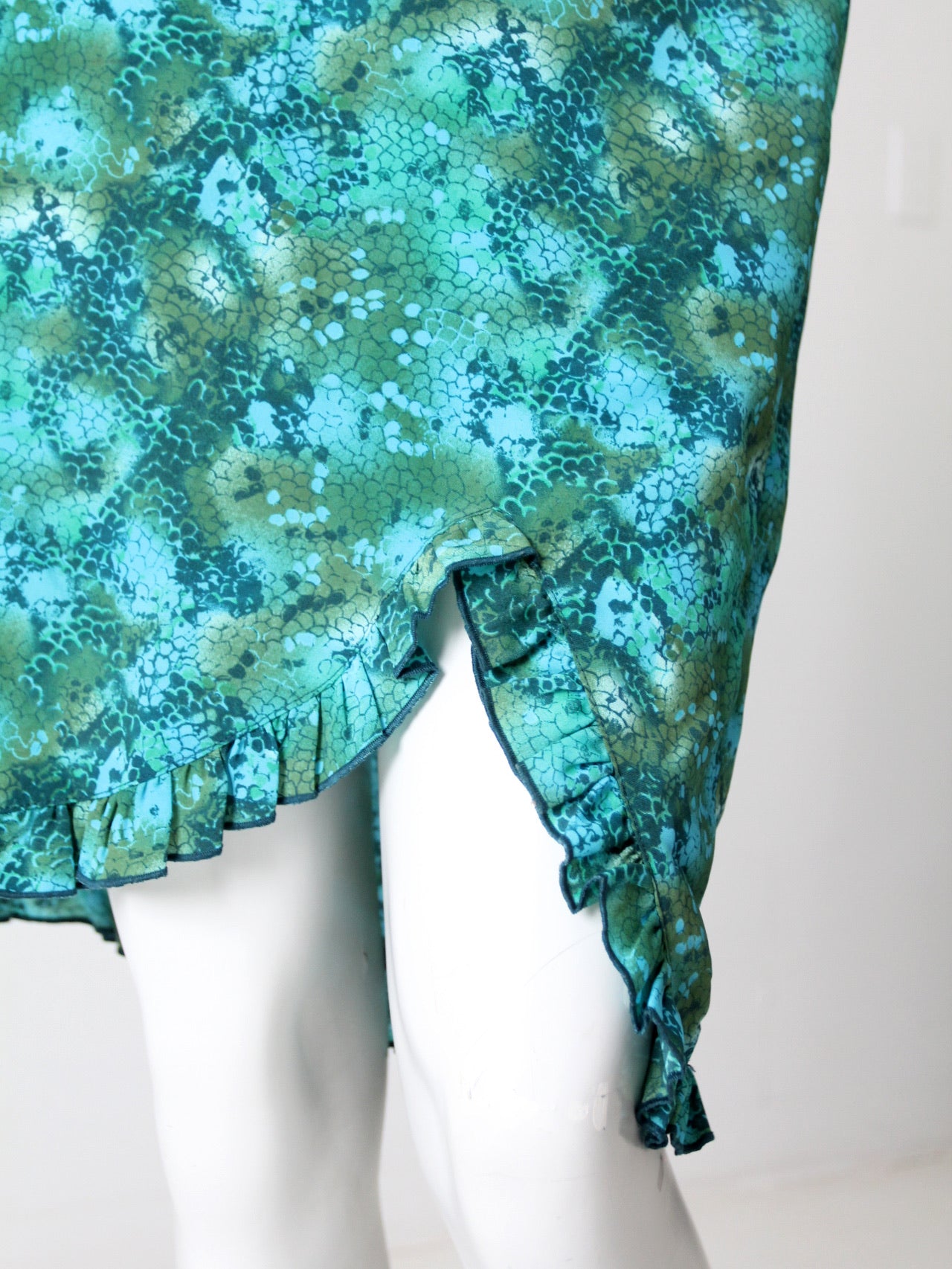 vintage 80s abstract print skirt