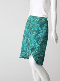 vintage 80s abstract print skirt