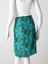 vintage 80s abstract print skirt