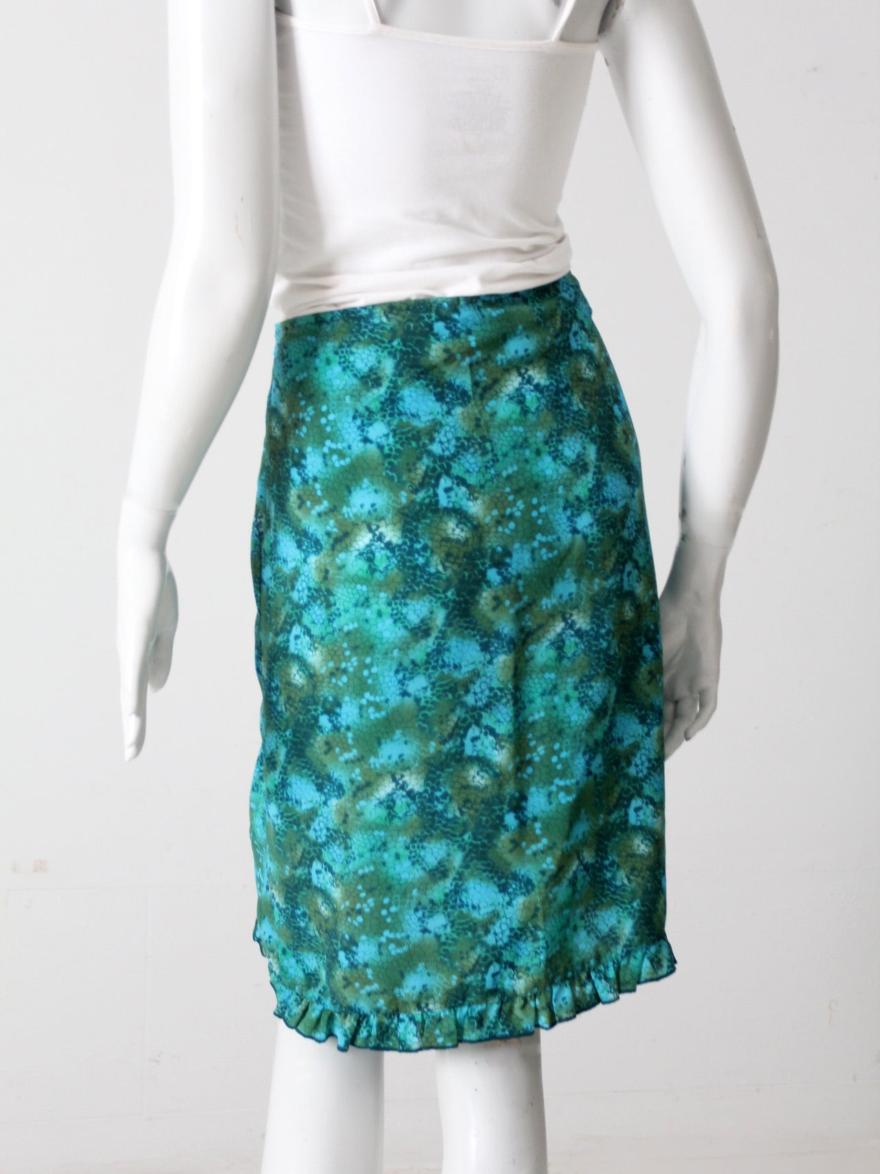 vintage 80s abstract print skirt