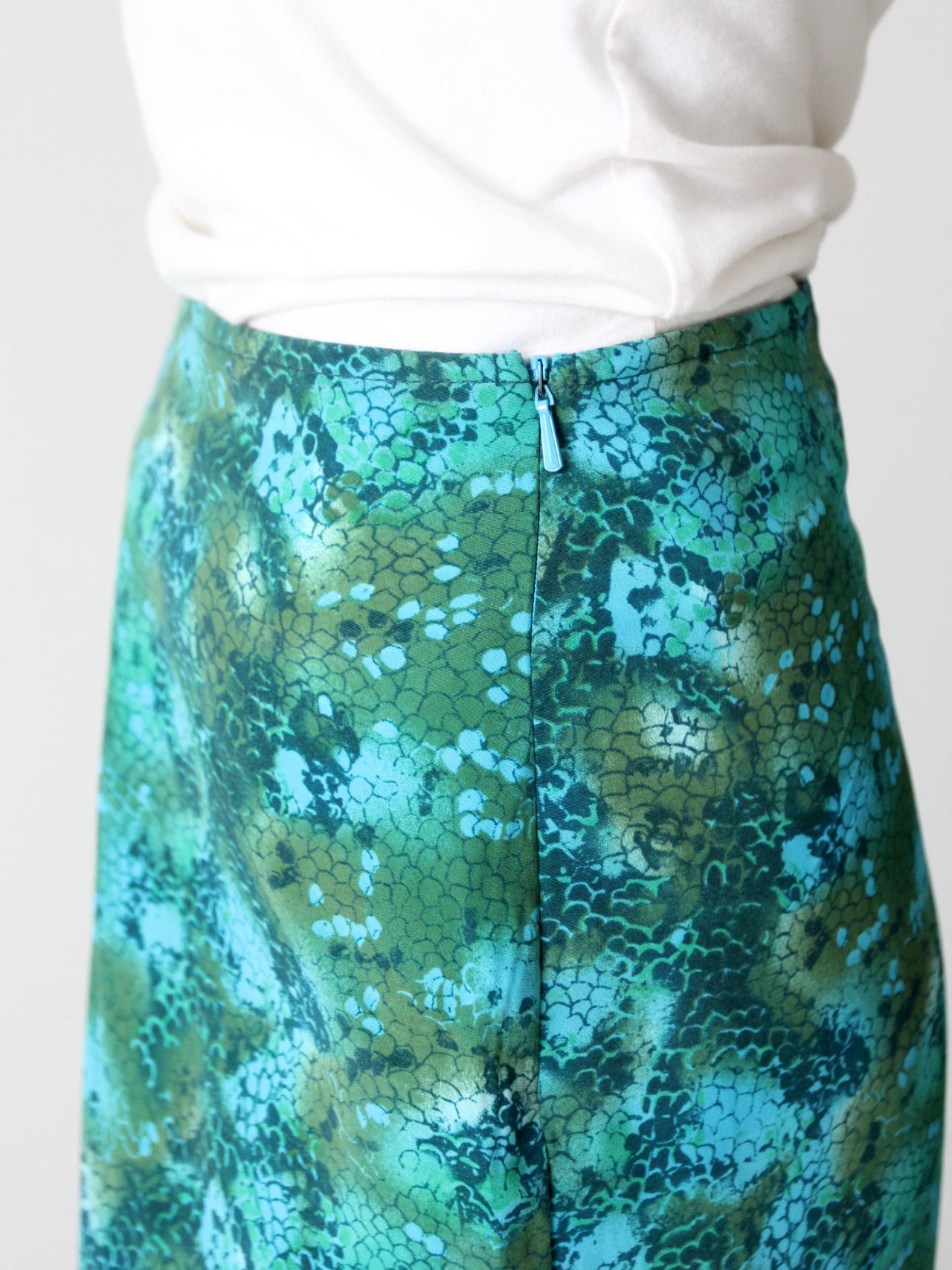 vintage 80s abstract print skirt