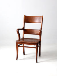 antique oak office chair