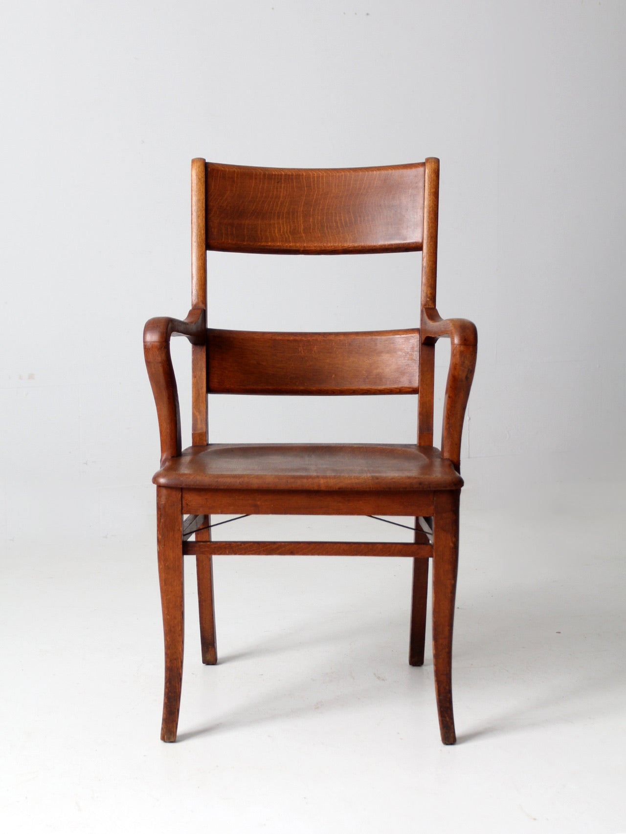 antique oak office chair