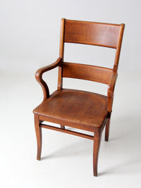 antique oak office chair
