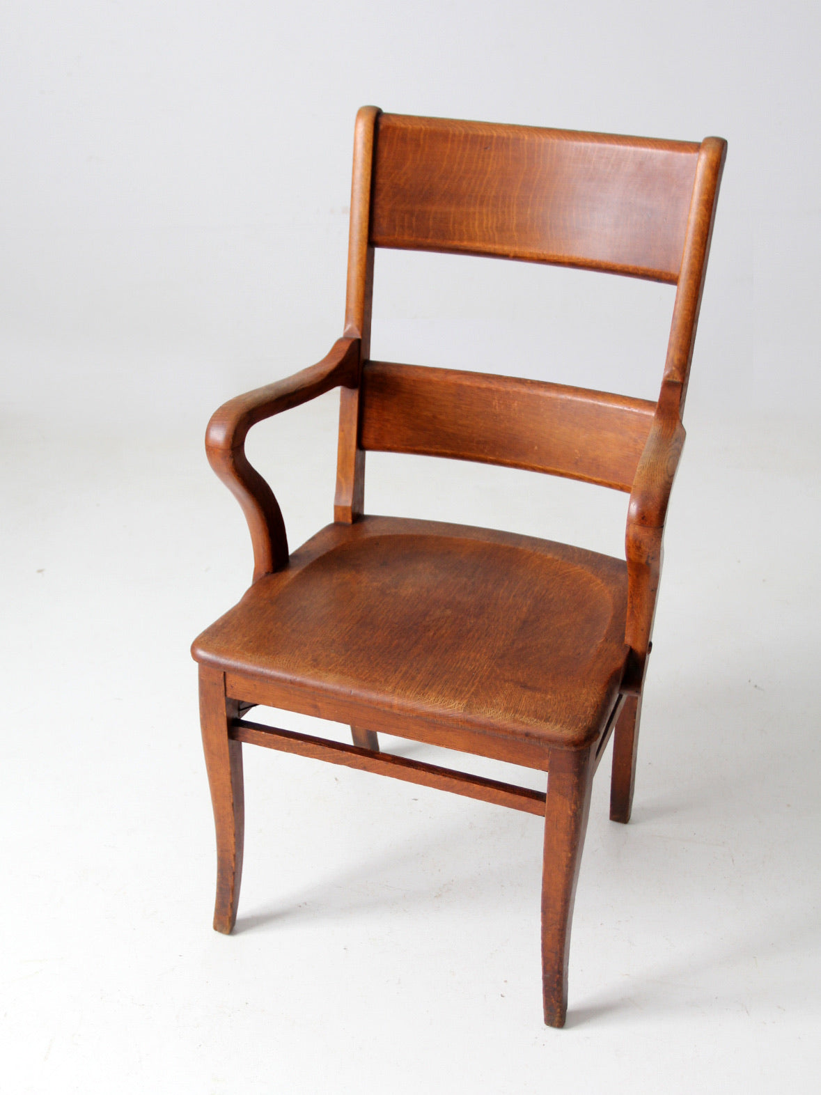 antique oak office chair
