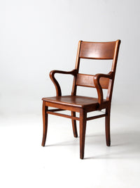 antique oak office chair