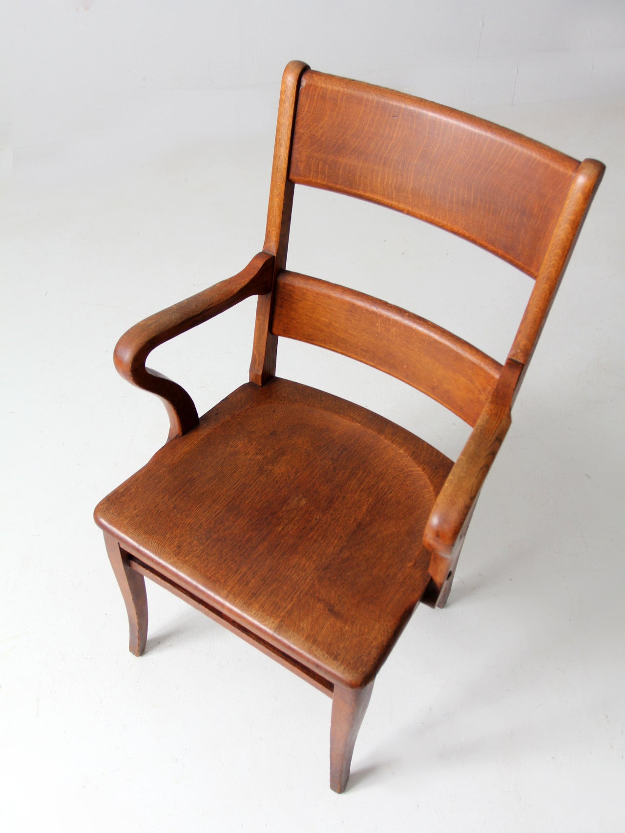 antique oak office chair