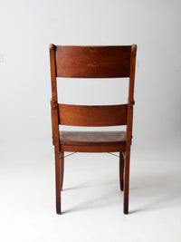 antique oak office chair