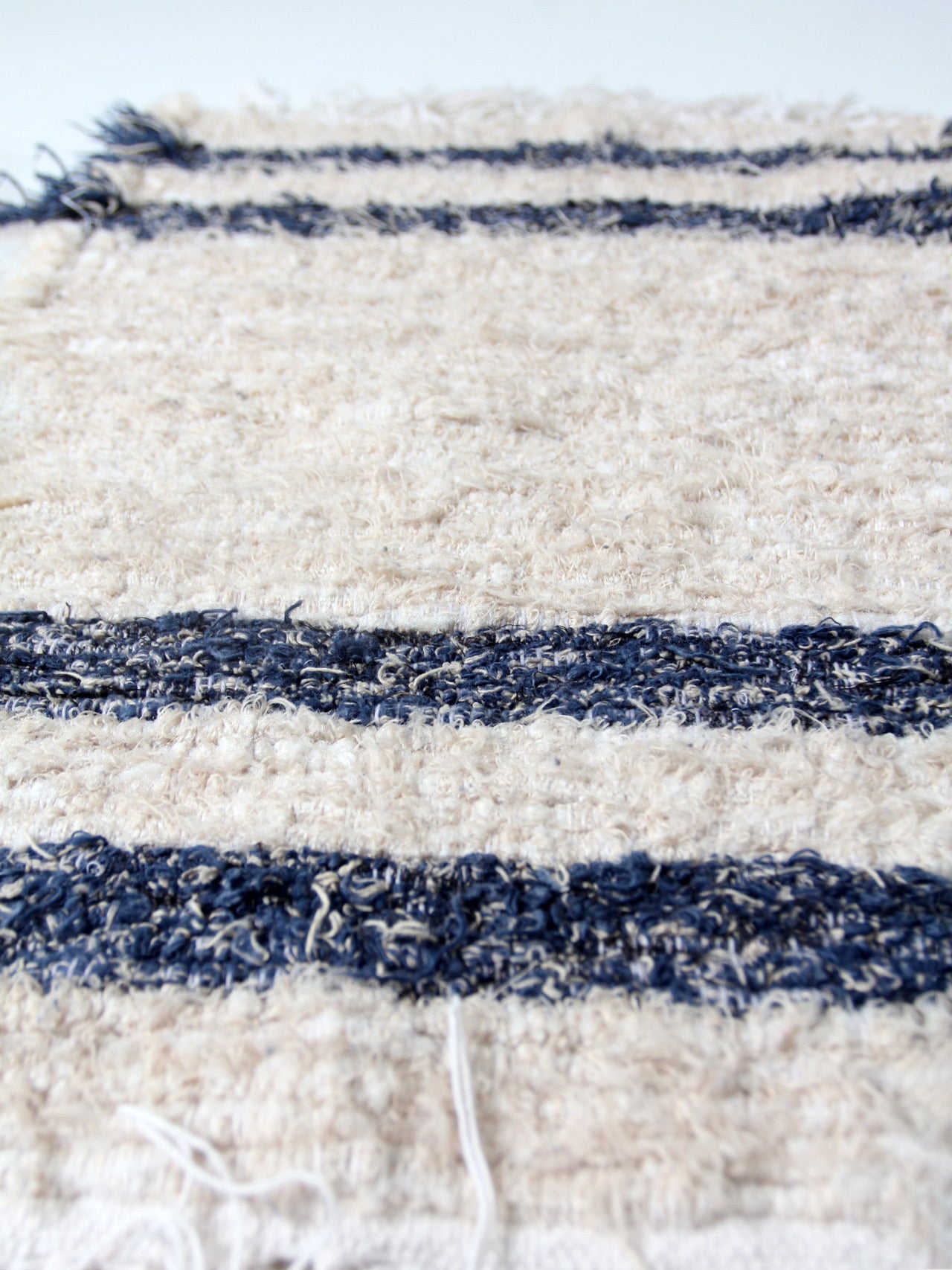 vintage hand loomed rug pair