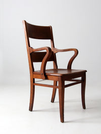 antique oak office chair