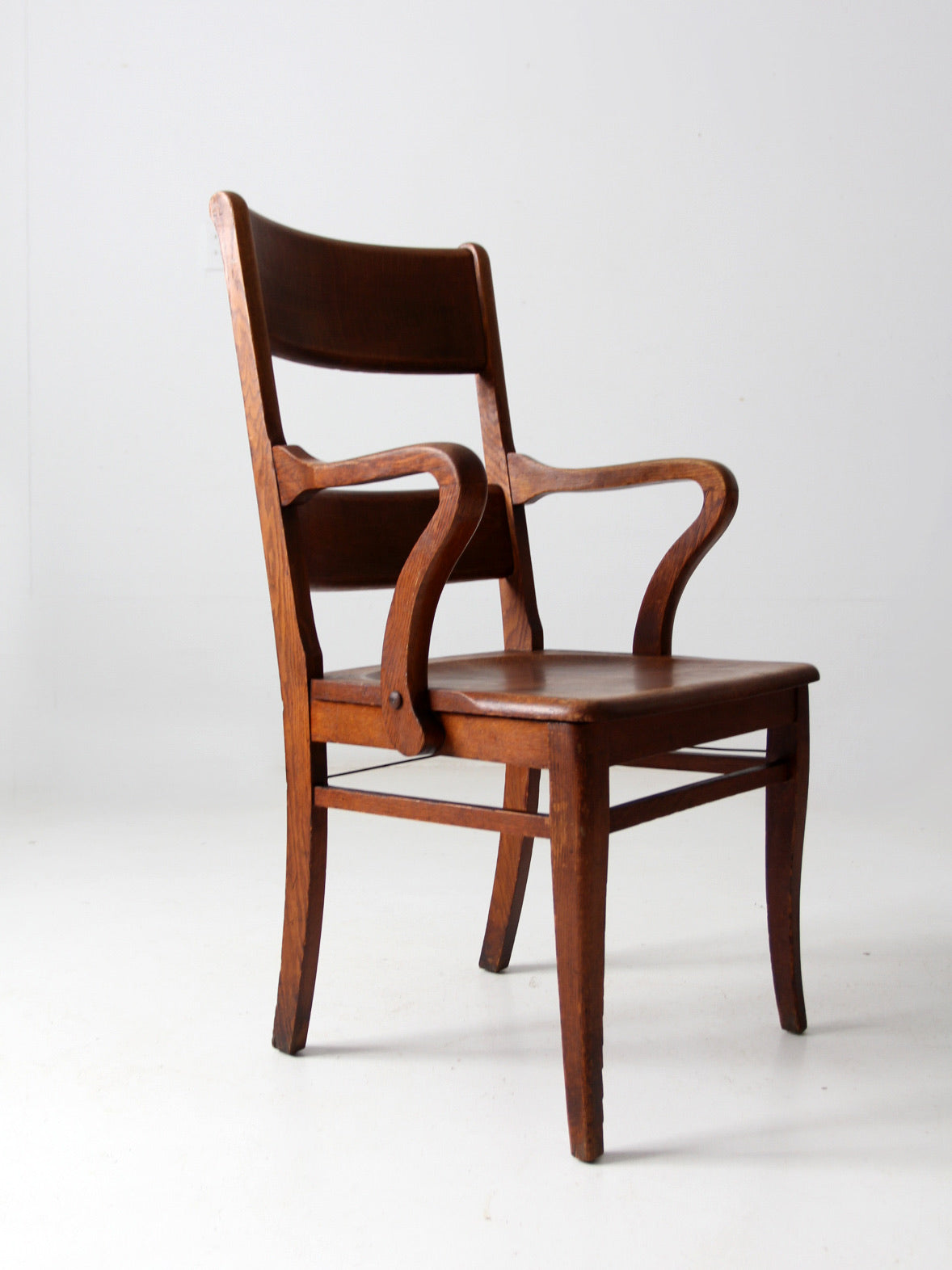 antique oak office chair