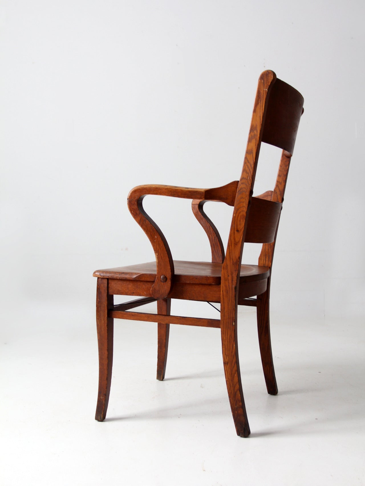 antique oak office chair