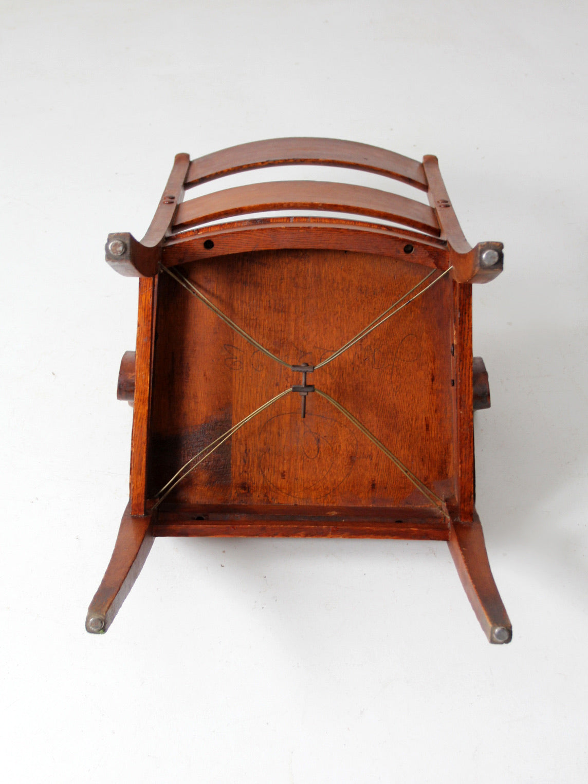 antique oak office chair
