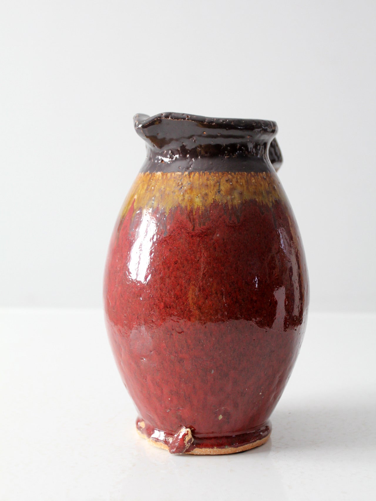 vintage studio pottery pitcher